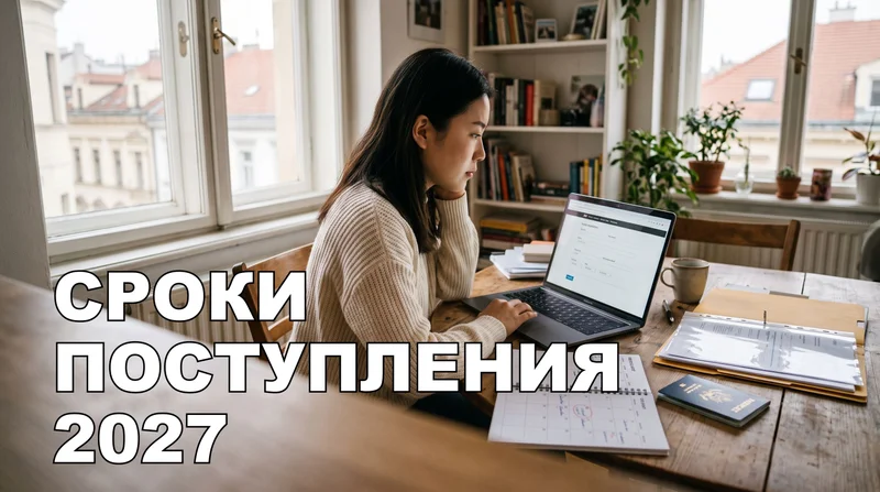 Поступление в чешский университет 2027: сроки и этапы по порядку